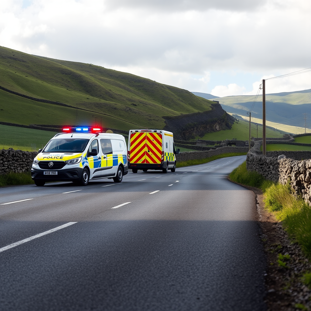 Emergency crews respond to collision on town's main road